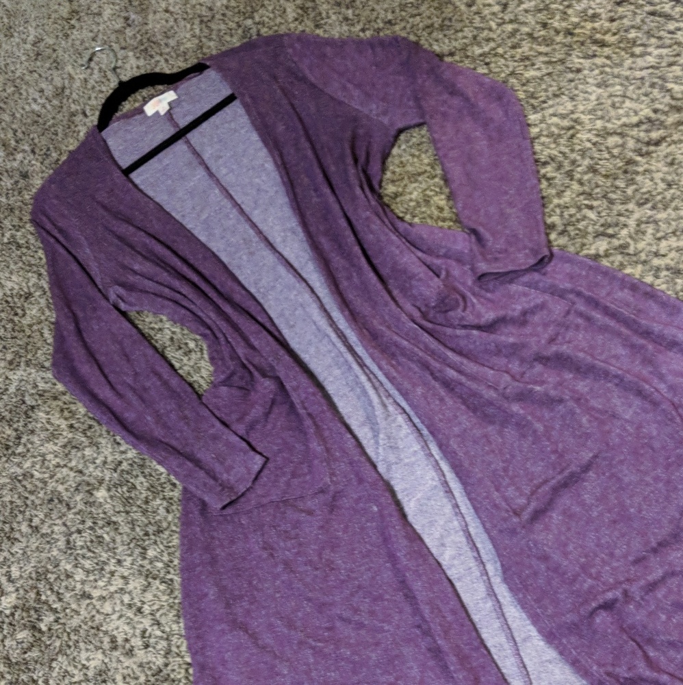 Purple LuLaRoe Sarah Cardigan